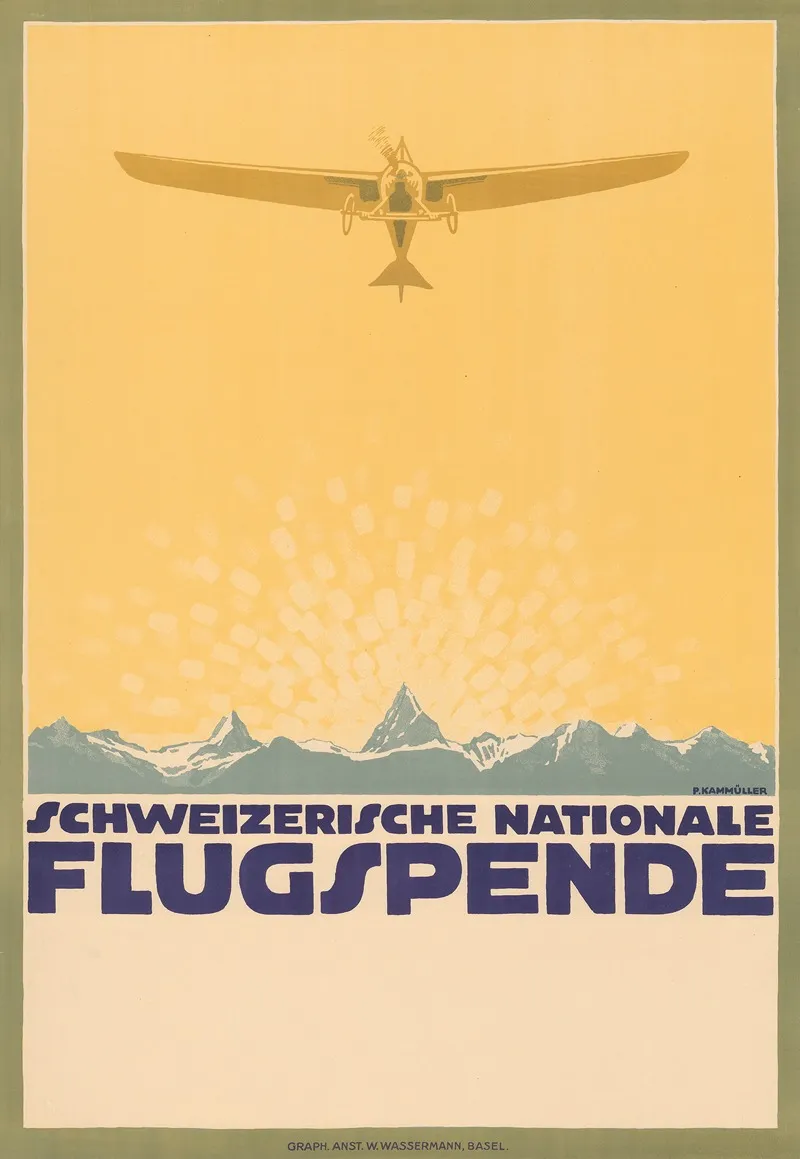 Schweizerische Nationale Flugspende Wall Art by Paul Kammüller - High-Resolution Digital Print