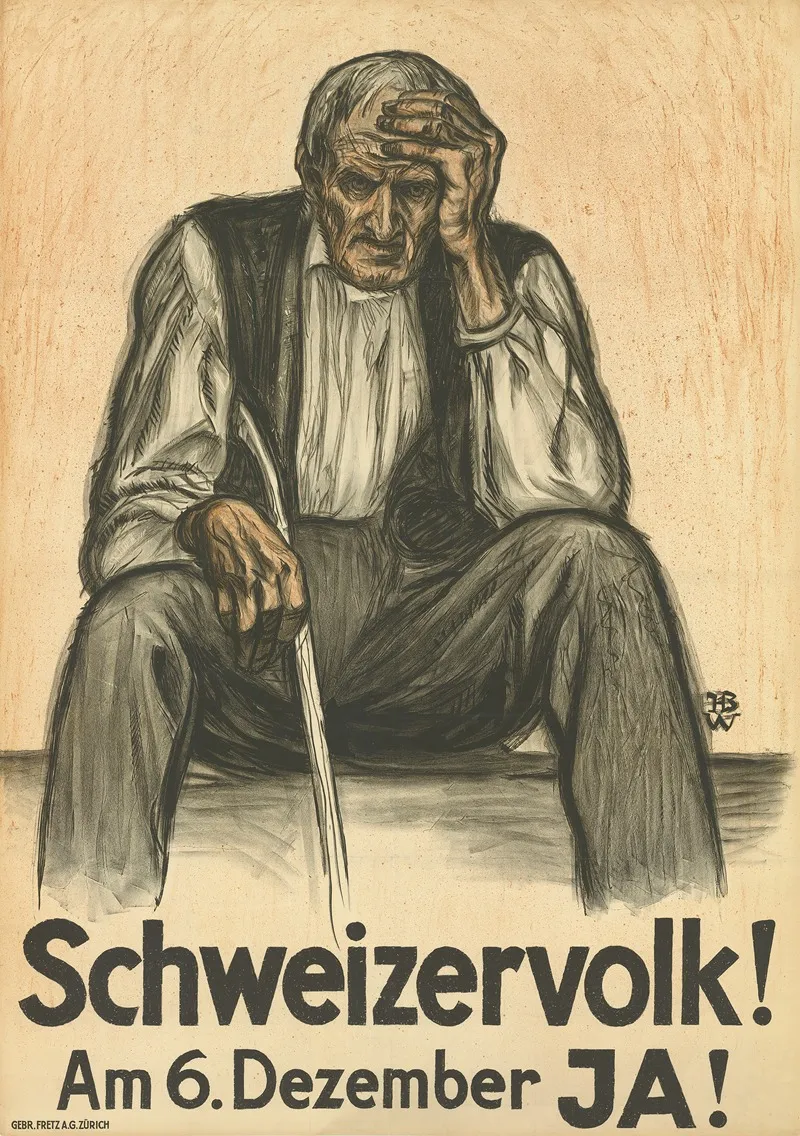 Schweizervolk Am 6 Dezember Ja Wall Art by Hans Beat Wieland - High-Resolution Digital Print