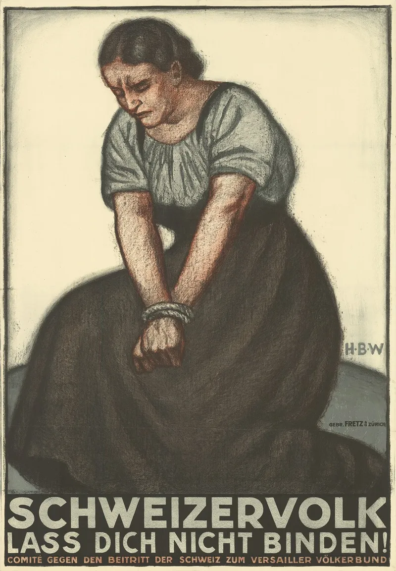 Schweizervolk Lass Dich Nicht Binden Wall Art by Hans Beat Wieland - High-Resolution Digital Print