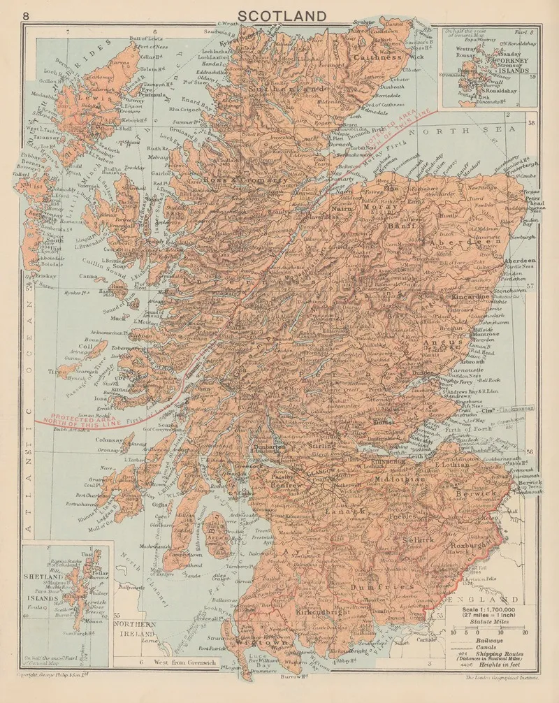 Scotland 5 Wall Art by London Geographical Institute - High-Resolution Digital Print