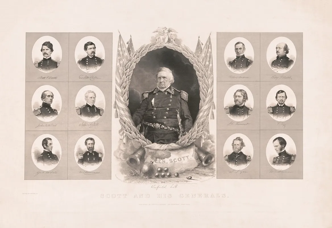 Scott And His Generals Wall Art by John Rogers - High-Resolution Digital Print