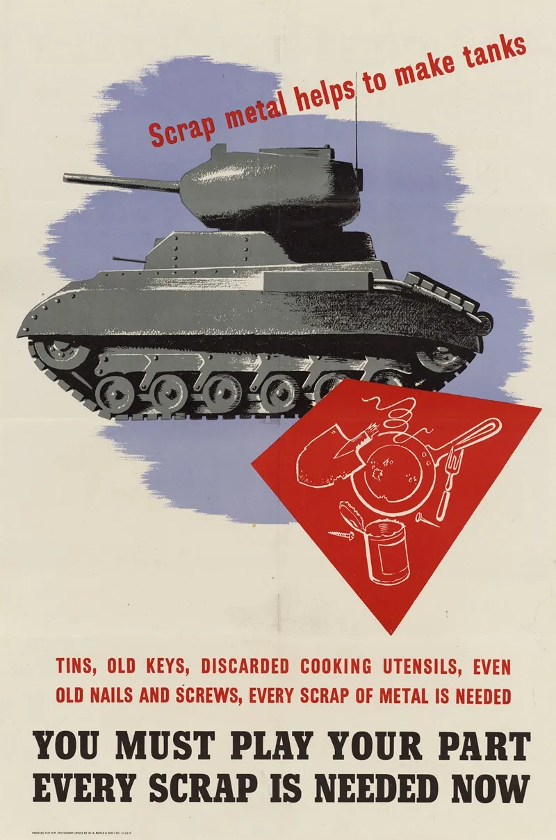 Scrap Metal Helps To Make Tanks