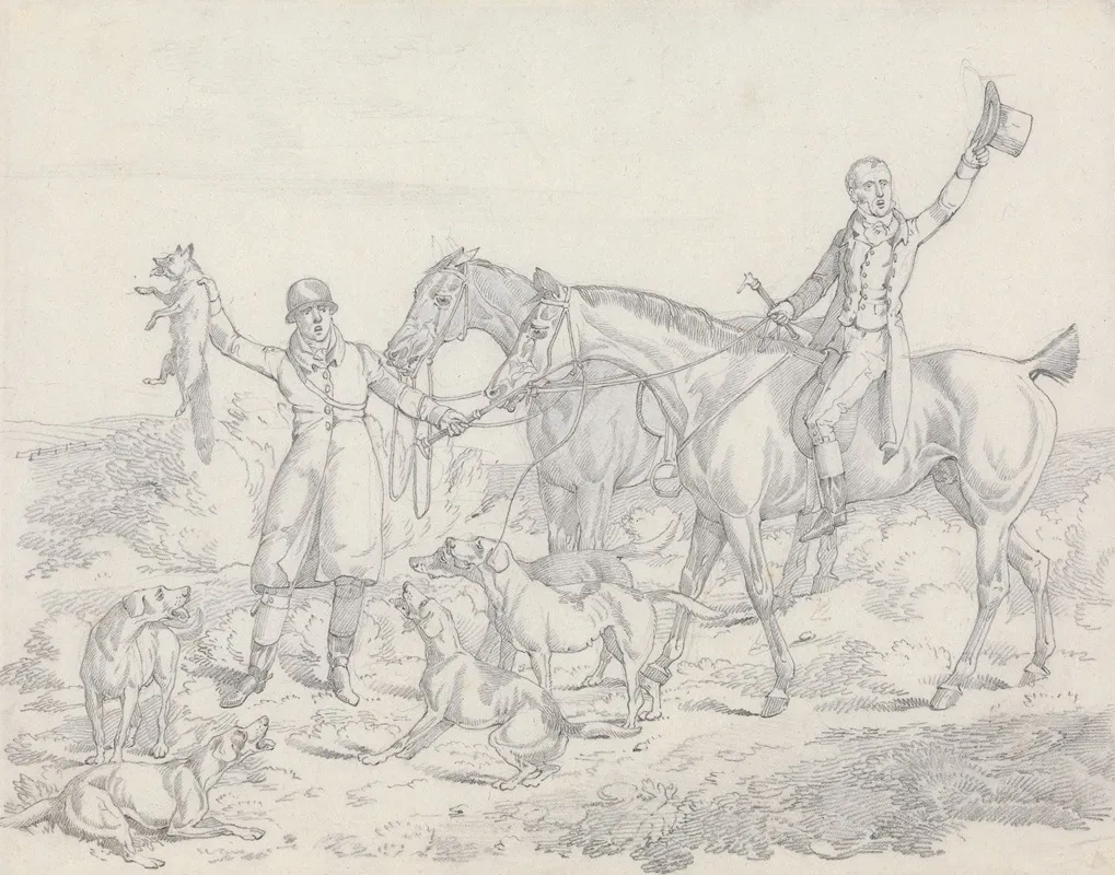 Scraps No 26 Hunting The Kill Fox About To Be Thrown To The Hounds