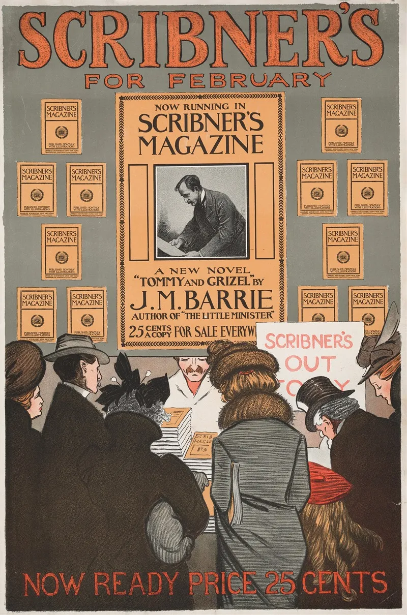 Scribners For February Wall Art by James Matthew Barrie - High-Resolution Digital Print