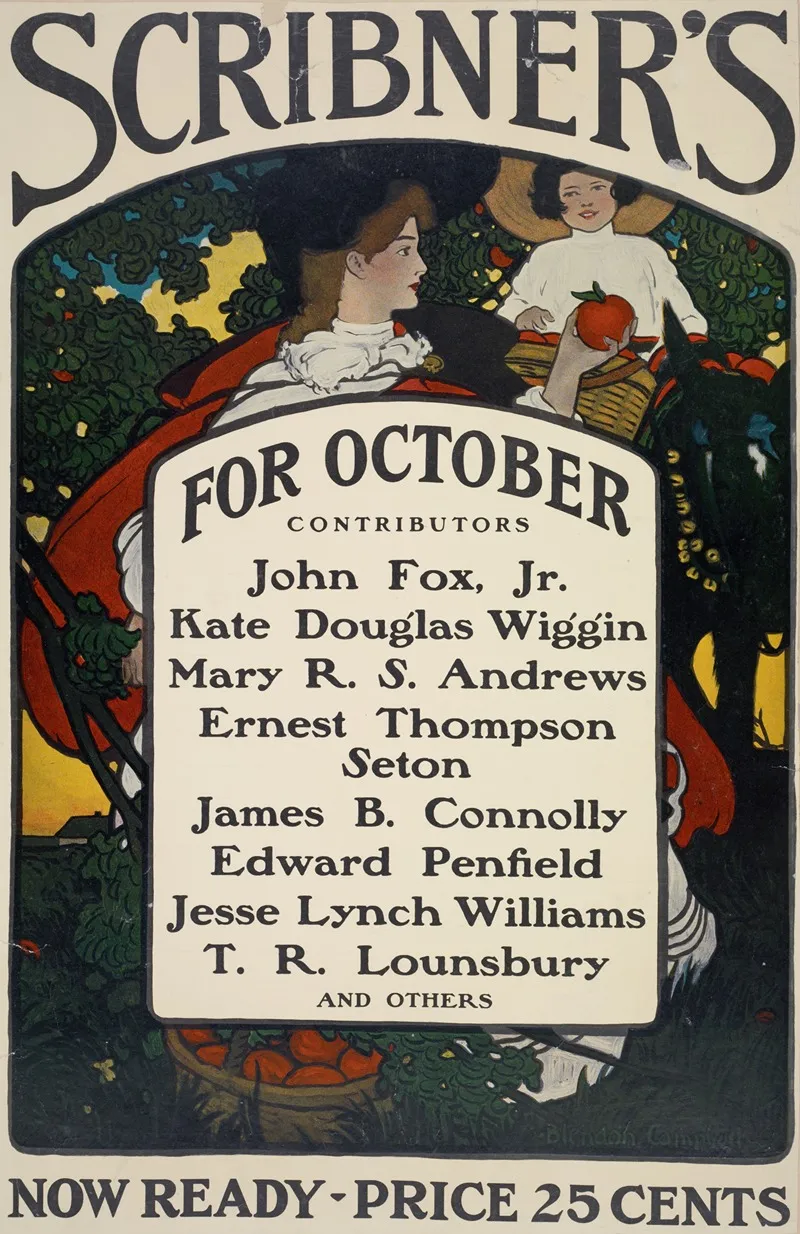 Scribners For October Wall Art by Blendon Campbell - High-Resolution Digital Print