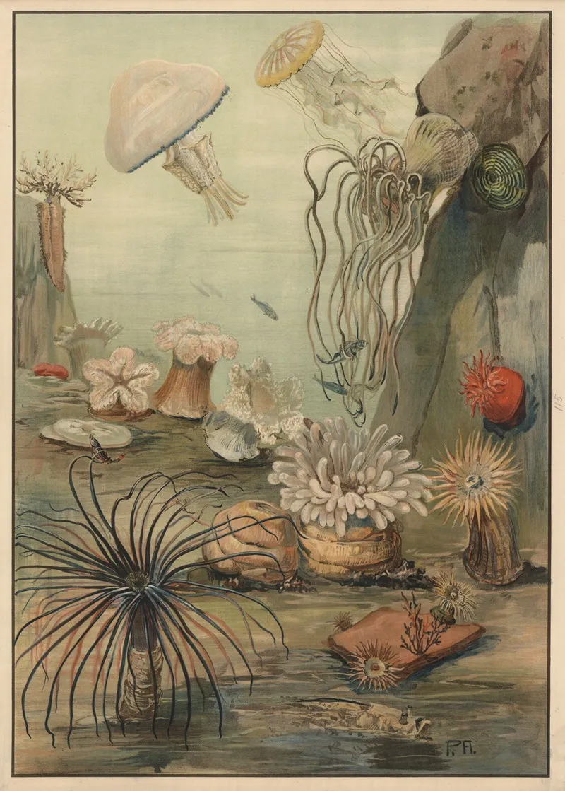 Sea Anemones 5 Wall Art by Paul Flanderky - High-Resolution Digital Print
