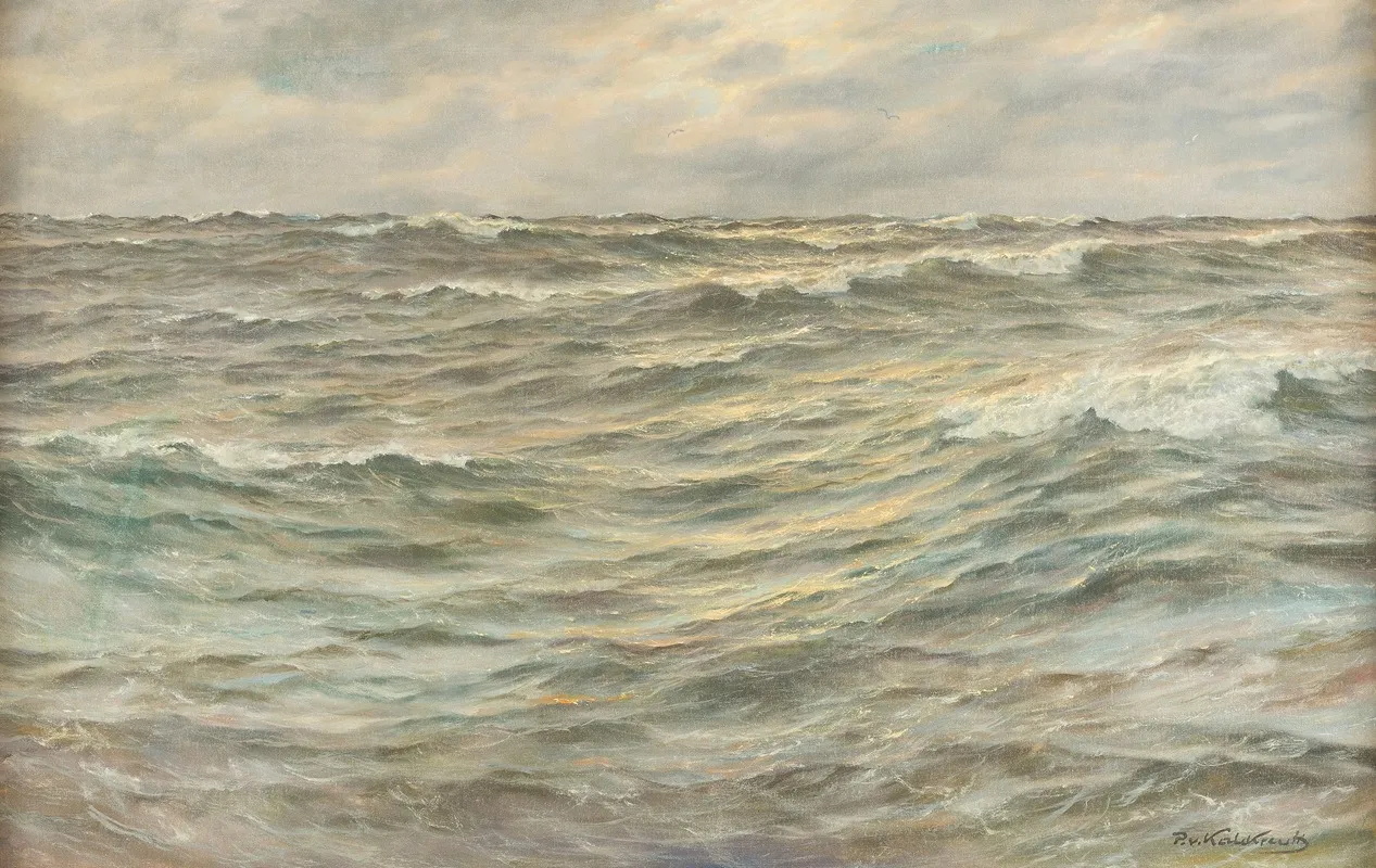 Sea Surf Wall Art by Patrick Von Kalckreuth - High-Resolution Digital Print