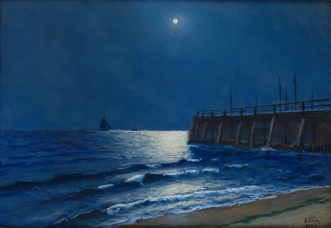 Seascape 66 Wall Art by Soter August Jaxa-Małachowski - High-Resolution Digital Print