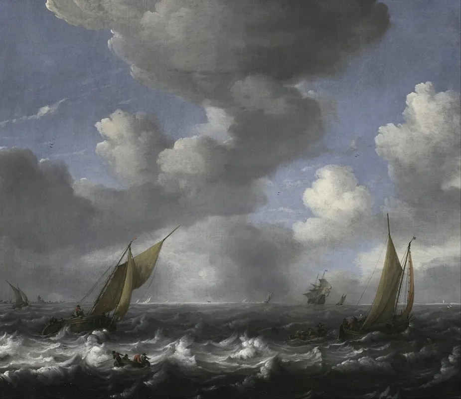 Seascape And Fishing Boats