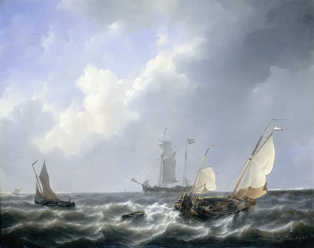 Seascape From The Zeeland Waters Near The Island Of Schouwen