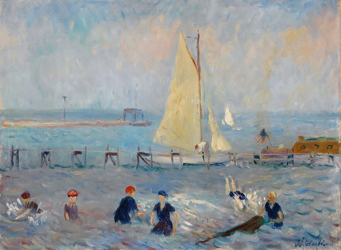 Seascape With Six Bathers Bellport