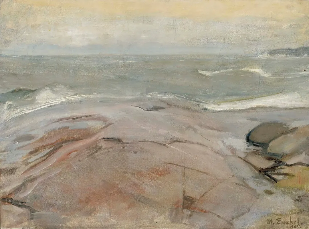 Seaside Landscape From Suursaari Island Wall Art by Magnus Enckell - High-Resolution Digital Print
