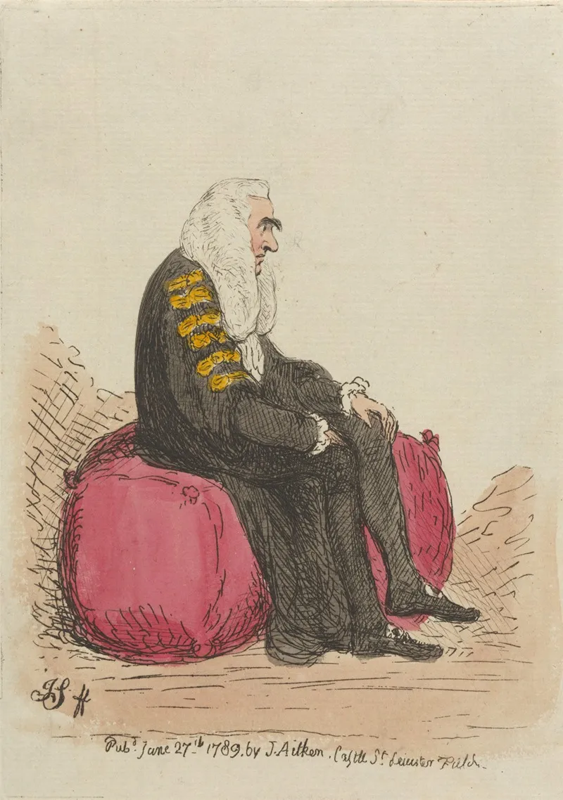 Seated Barrister Wall Art by James Sayers - High-Resolution Digital Print