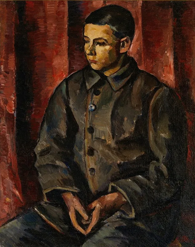 Seated Boy 4 Wall Art by Anton Lindforss - High-Resolution Digital Print