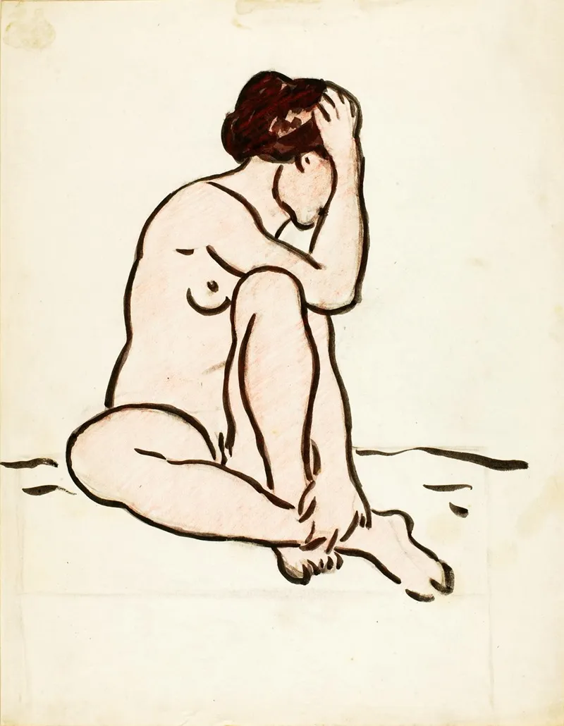 Seated Female Nude 32