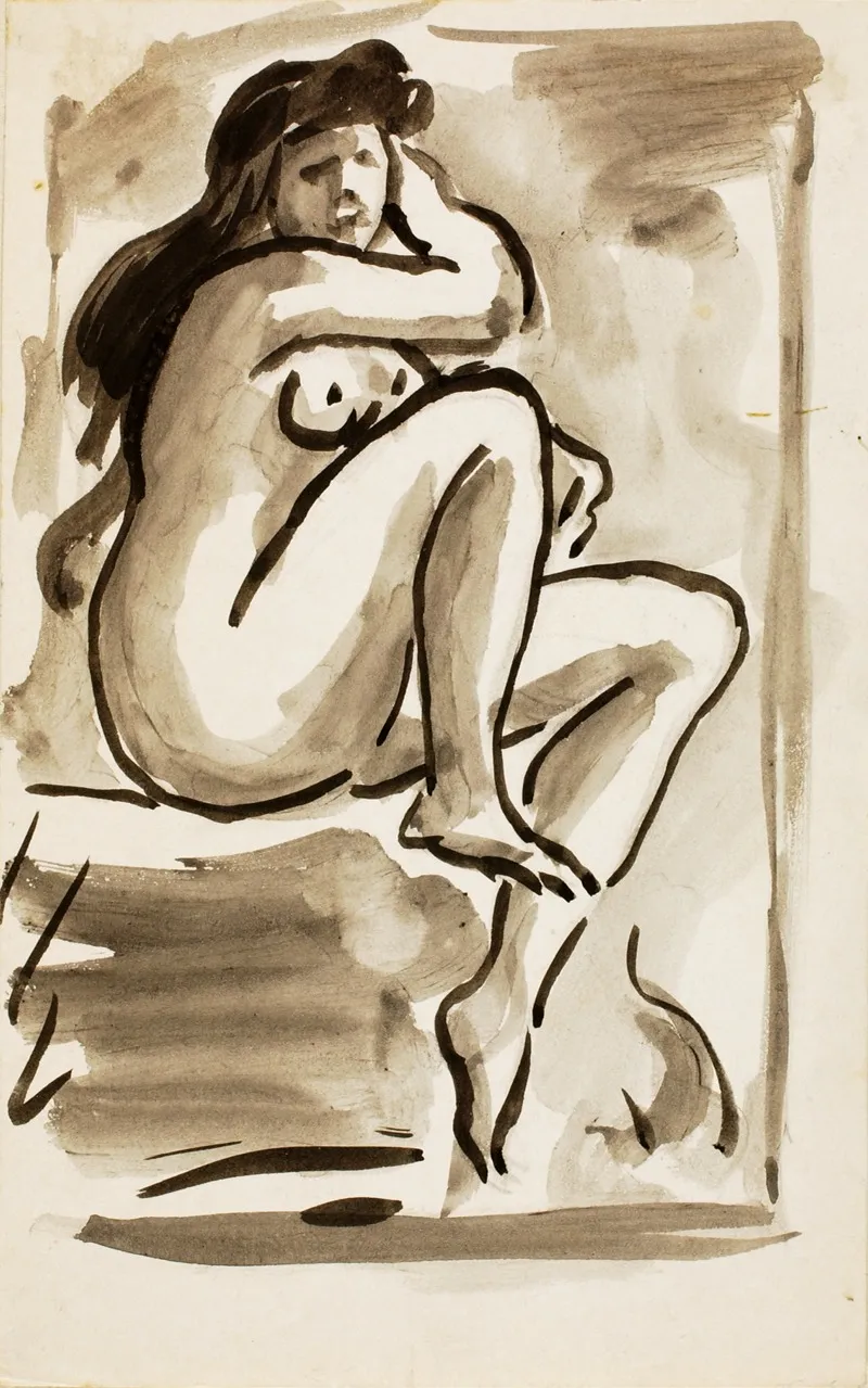 Seated Female Nude 33