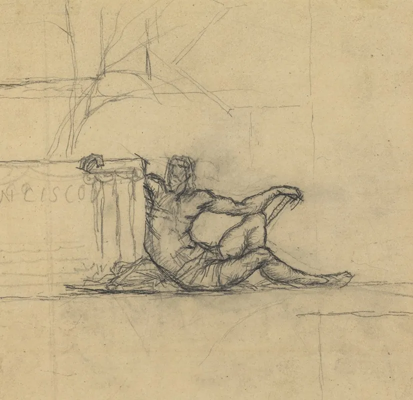 Seated Male Figure For San Francisco