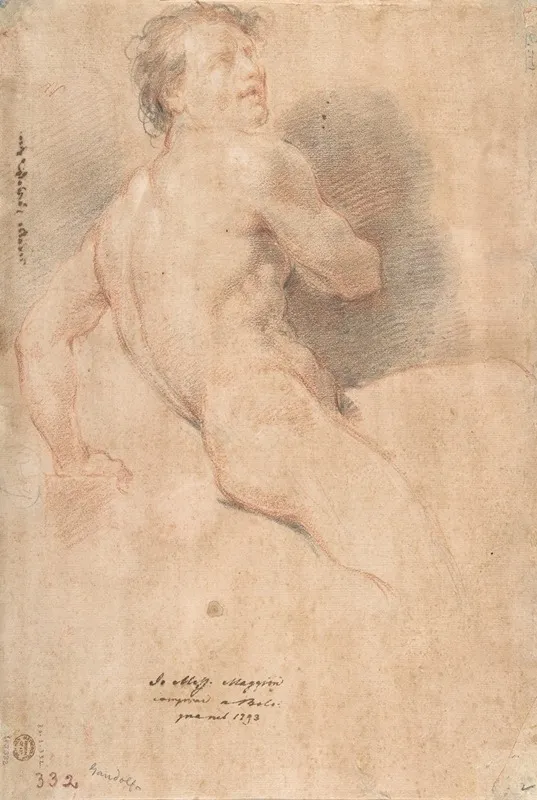 Seated Male Nude 10