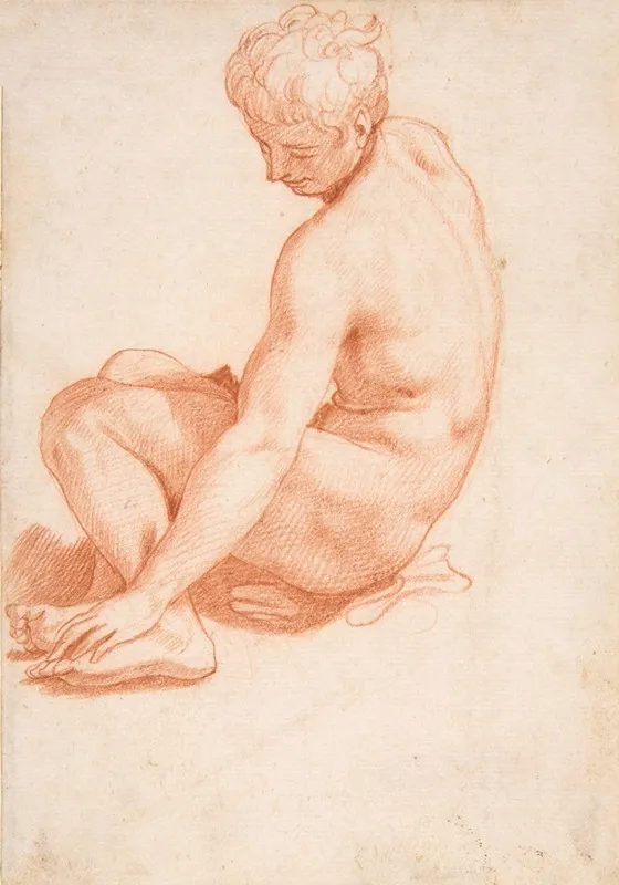 Seated Male Nude 14