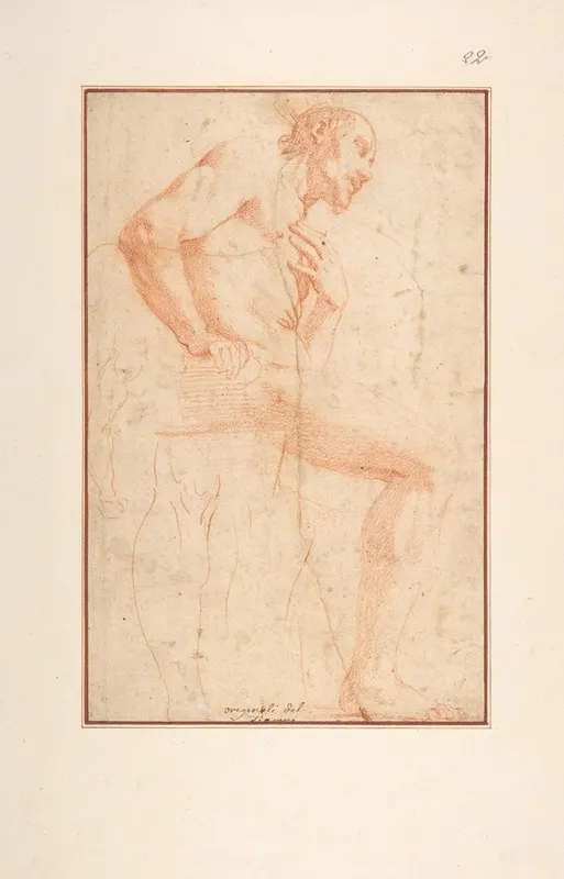 Seated Male Nude Facing Right 2