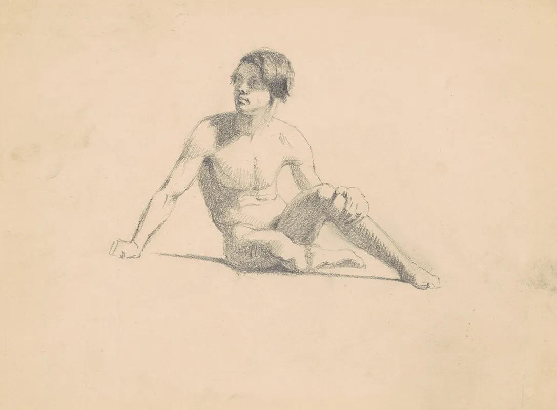 Seated Male Nude Recto 2