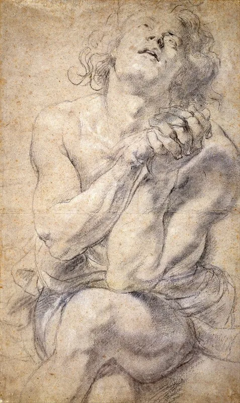 Seated Male Youth Study For Daniel