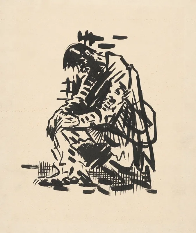 Seated Man Tired