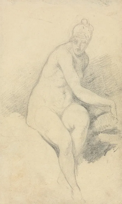 Seated Nude 4 Wall Art by William Etty - High-Resolution Digital Print