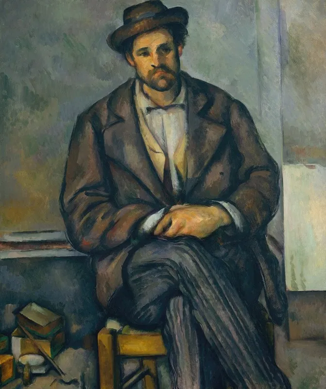 Seated Peasant 3 Wall Art by Paul Cézanne - Canvas Print