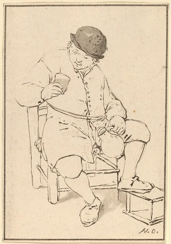 Seated Peasant With Jug