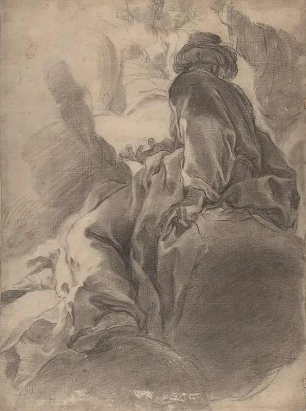 Seated Prophet Wall Art by Gaetano Gandolfi - High-Resolution Digital Print