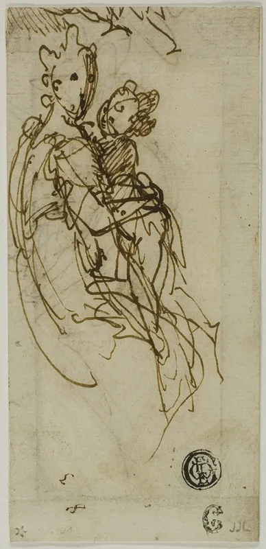 Seated Virgin And Child Wall Art by Bernardino India - High-Resolution Digital Print