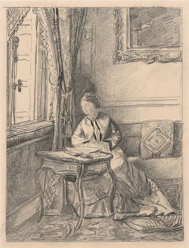 Seated Woman At The Window 3