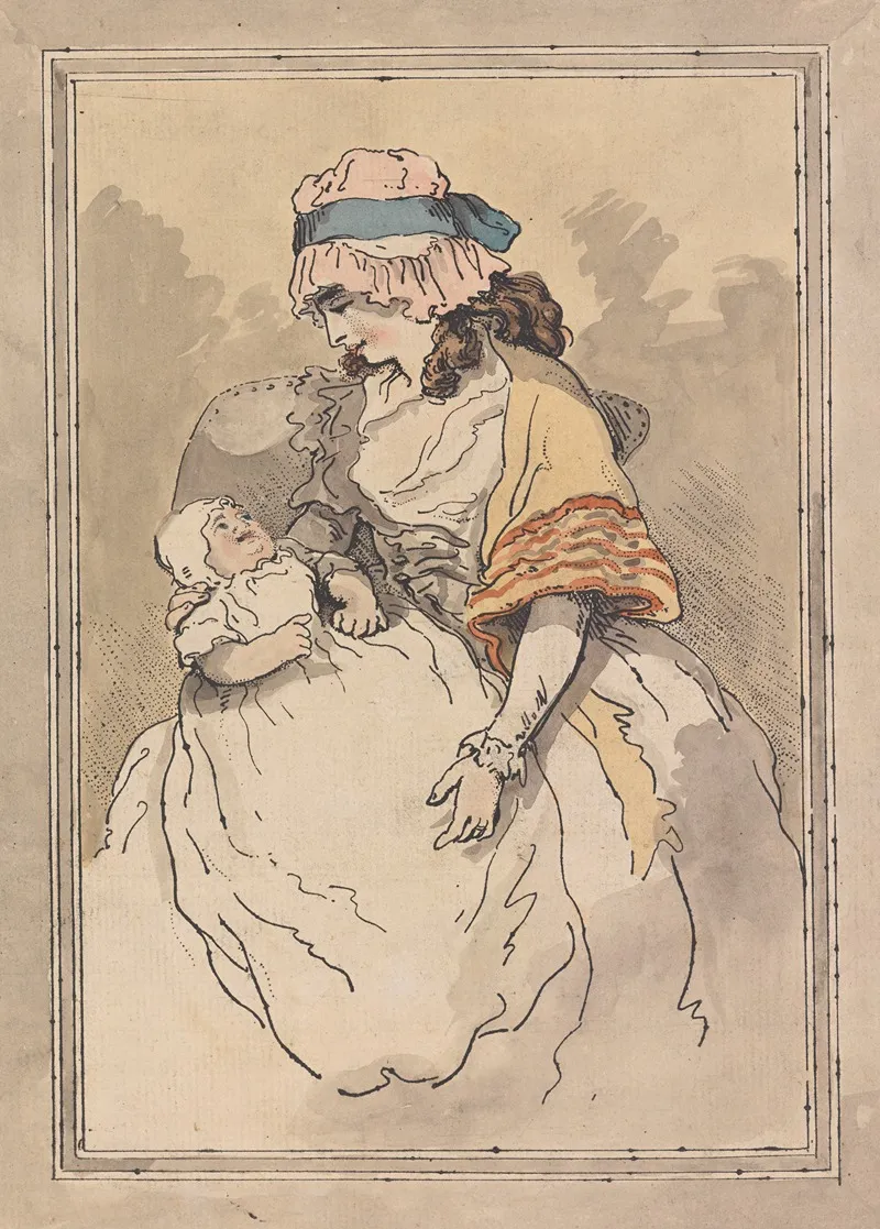 Seated Woman With Infant