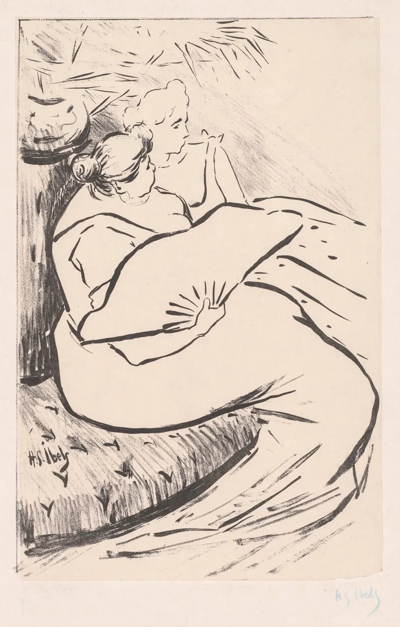 Seated Woman Wall Art by Henri-Gabriel Ibels - High-Resolution Digital Print