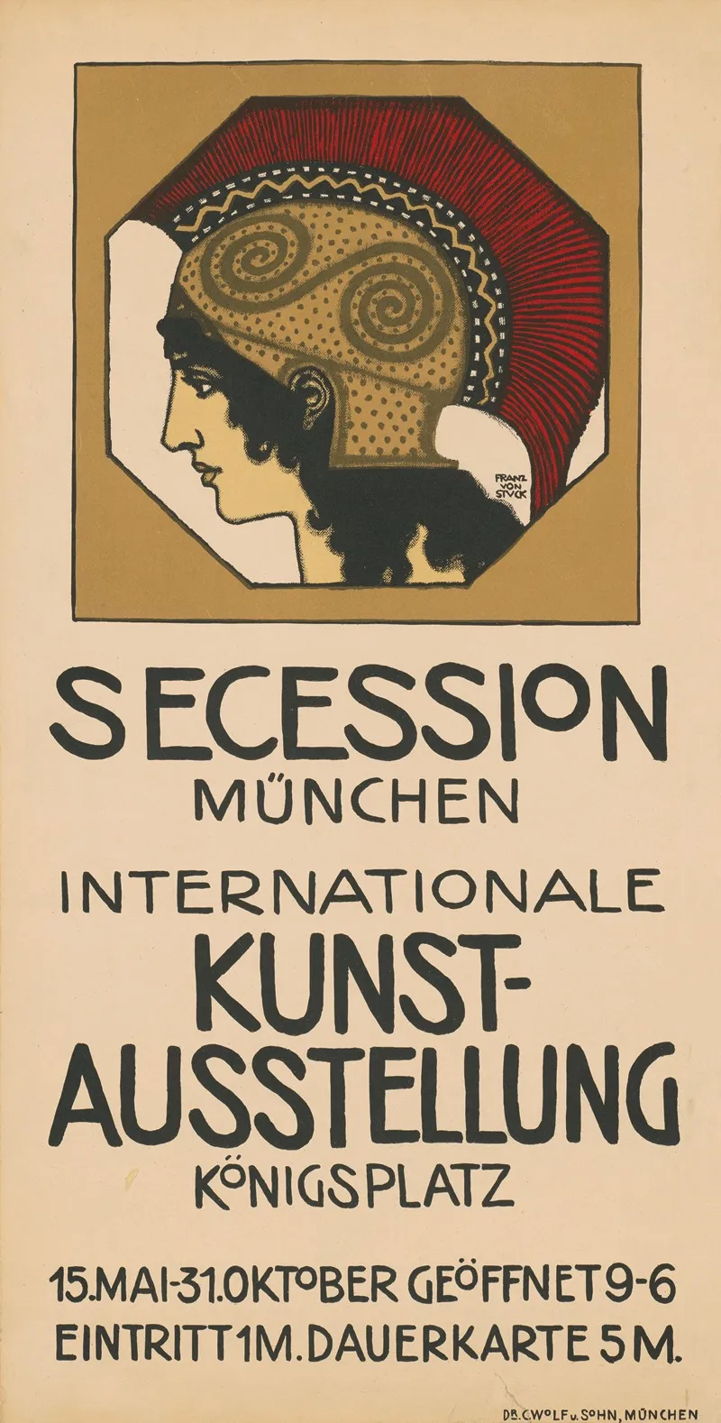 Secession Munchen Wall Art by Franz von Stuck - High-Resolution Digital Print