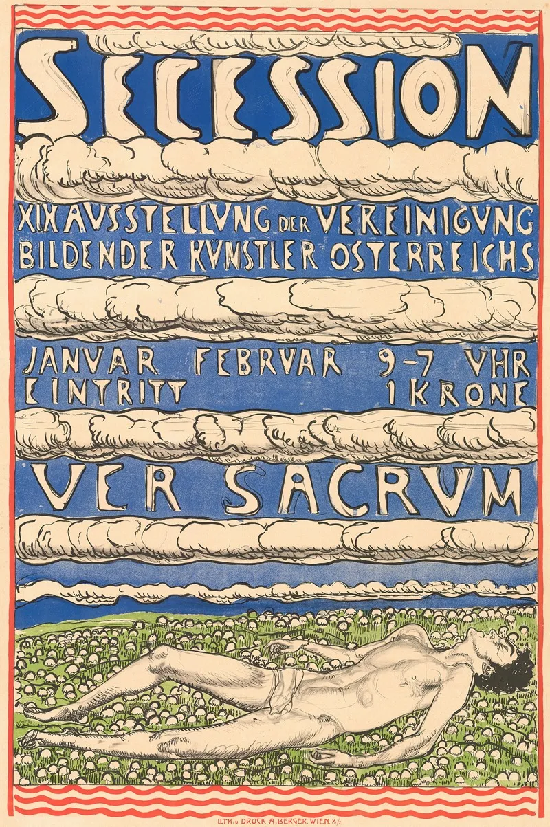 Secession Xix Ausstellung Der Vereinigung Bildender Kunstler Osterreichs Ver Sacrum