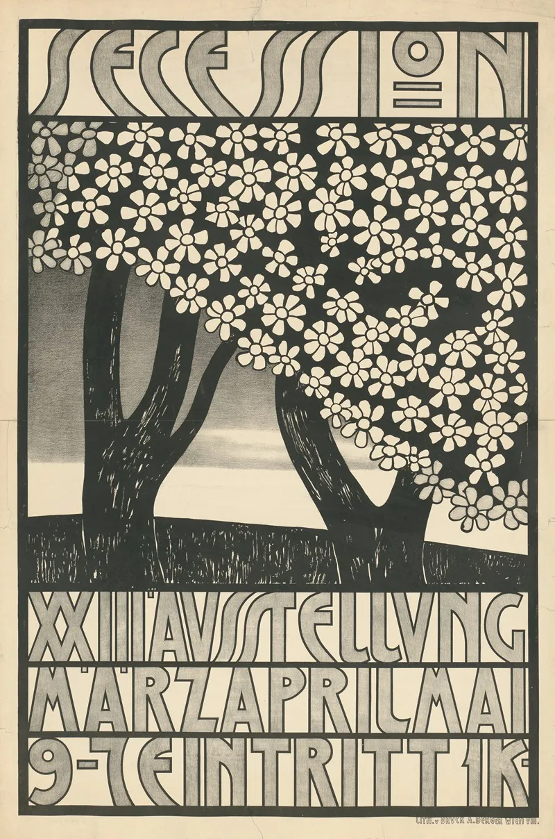 Secession Xxiii Ausstellung Marz April Mai Wall Art by Leopold Stolba - High-Resolution Digital Print