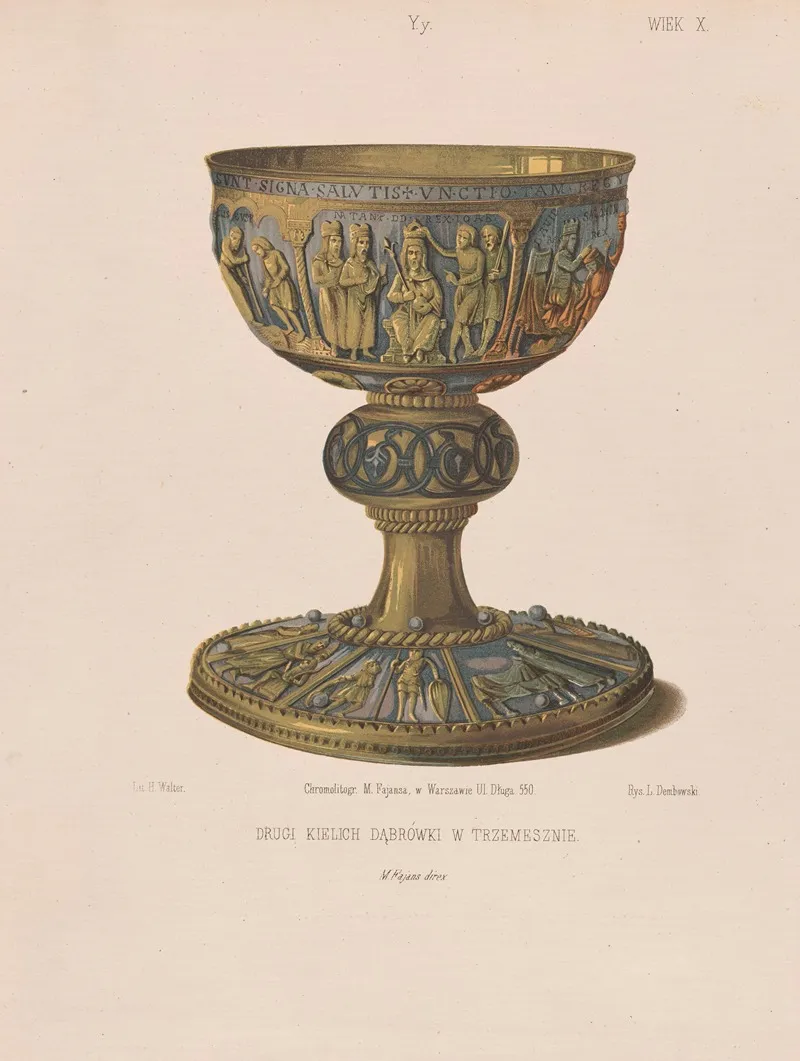 Second Chalice Of Dabrowka In Trzemeszno Wall Art by Leon Dembowski - High-Resolution Digital Print