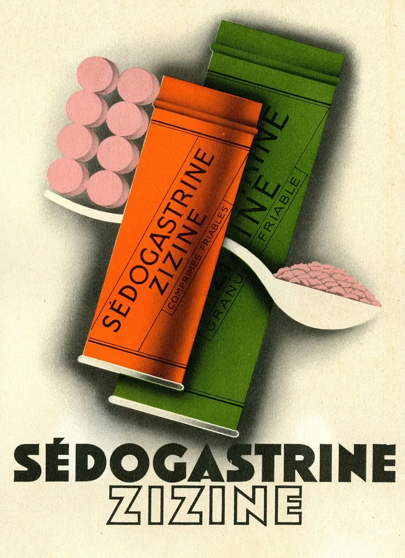 Sedogastrine Zizine Wall Art by Laboratoires Zizine - High-Resolution Digital Print