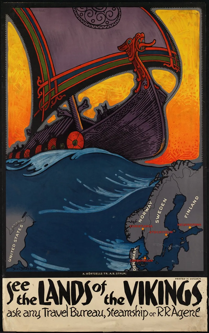 See The Lands Of The Vikings Wall Art by Ben Blessum - High-Resolution Digital Print