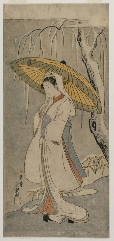 Segawa Kikunojo Ii As The Heron Maiden From The Series Ichimura Theater