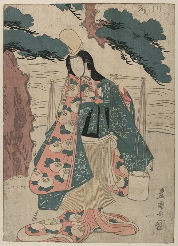 Segawa Roko No Matsukaze Wall Art by Toyokuni Utagawa - High-Resolution Digital Print