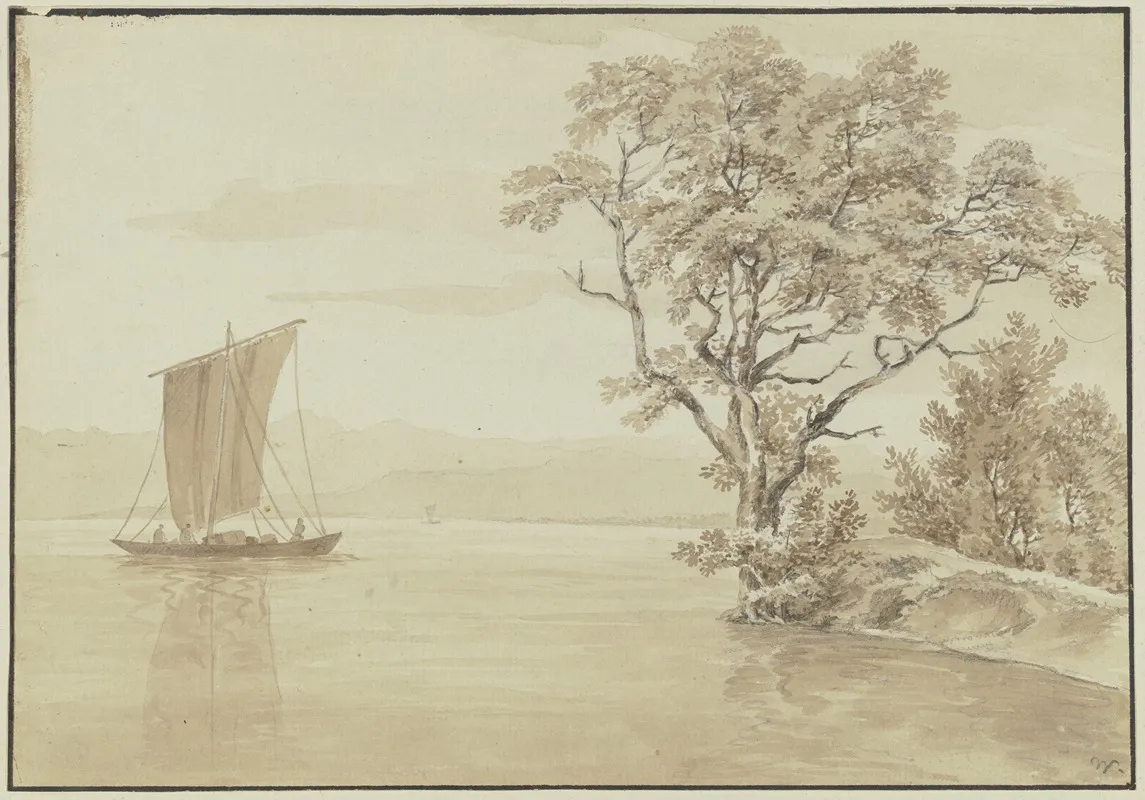 Segelboot Auf Dem Bodensee Bei Mainau Wall Art by Max Joseph Wagenbauer - High-Resolution Digital Print