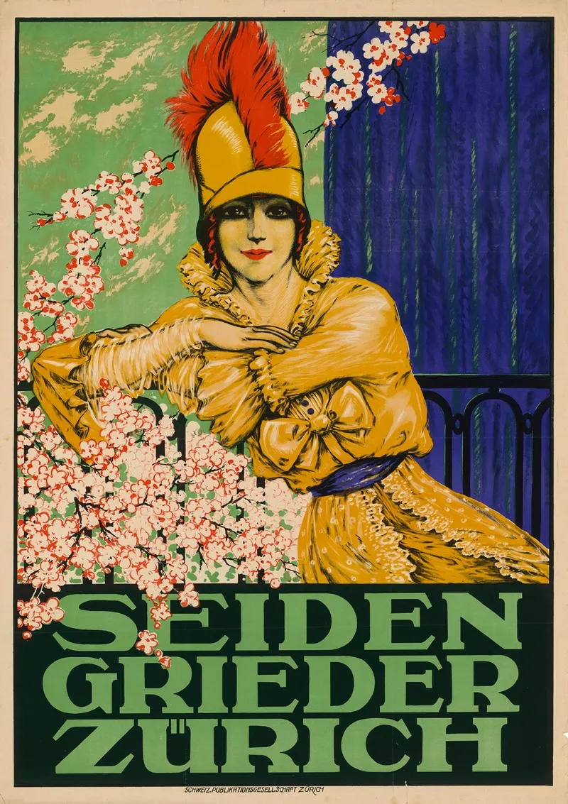 Seiden Grieder Zurich Wall Art by Schweizerische Publikationsgesellschaft - High-Resolution Digital Print