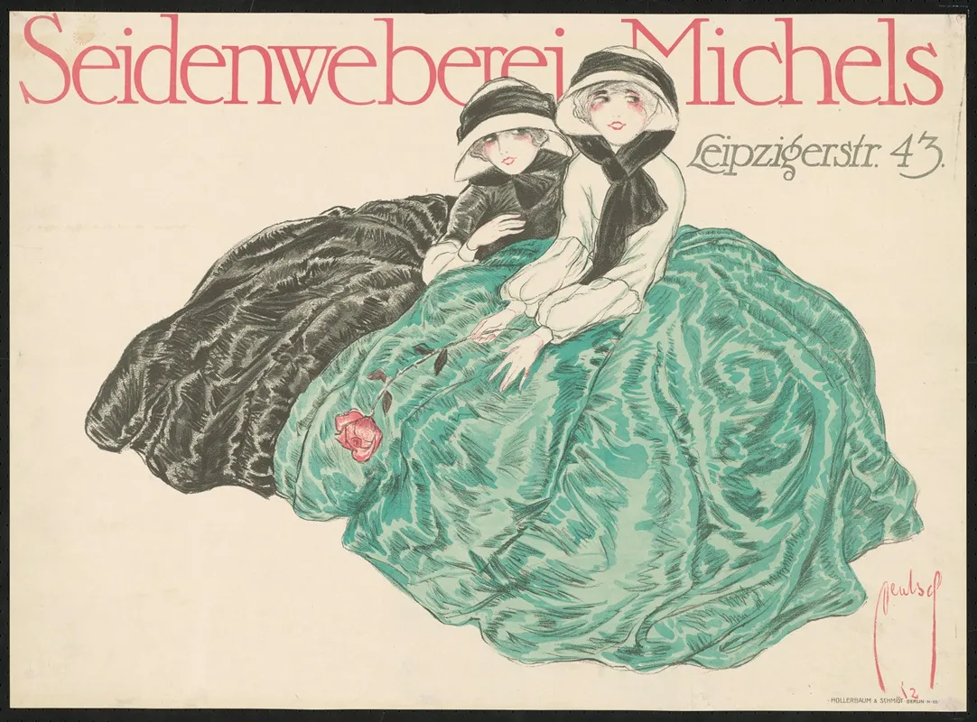 Seidenweberei Michels Wall Art by Ernst Deutsch - High-Resolution Digital Print