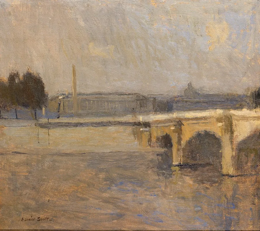 Seine At Paris Pont De La Concorde