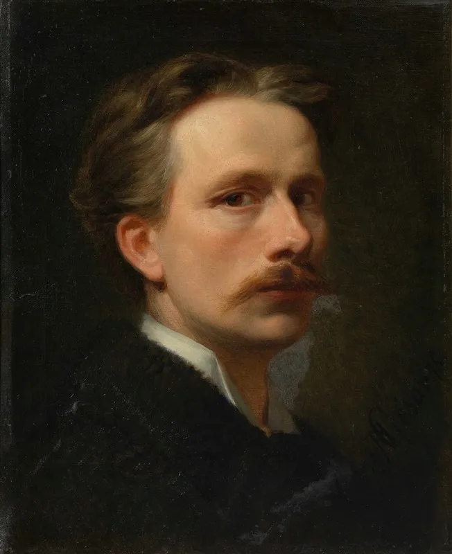 Selbstbildnis August Cesar Wall Art by August Cesar - High-Resolution Digital Print