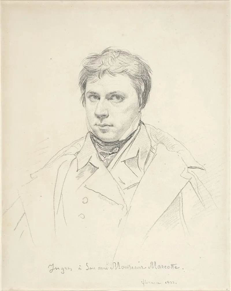 Self Portrait 140 Wall Art by Jean Auguste Dominique Ingres - High-Resolution Digital Print