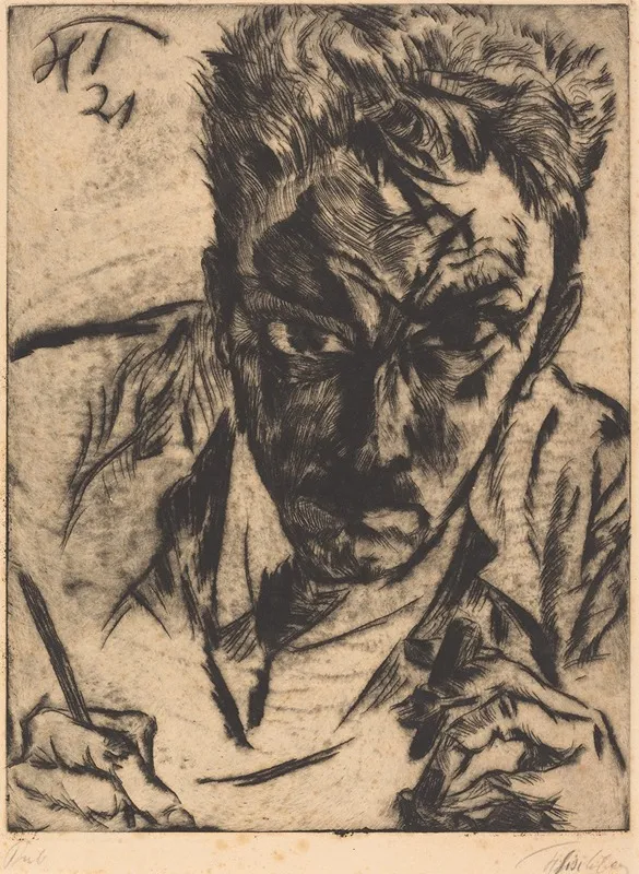 Self Portrait 150 Wall Art by Heinrich Tischler - High-Resolution Digital Print